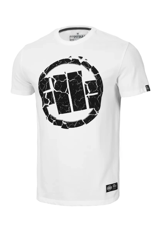 Koszulka męska T-Shirt Pit Bull Pitbull Scratch biała