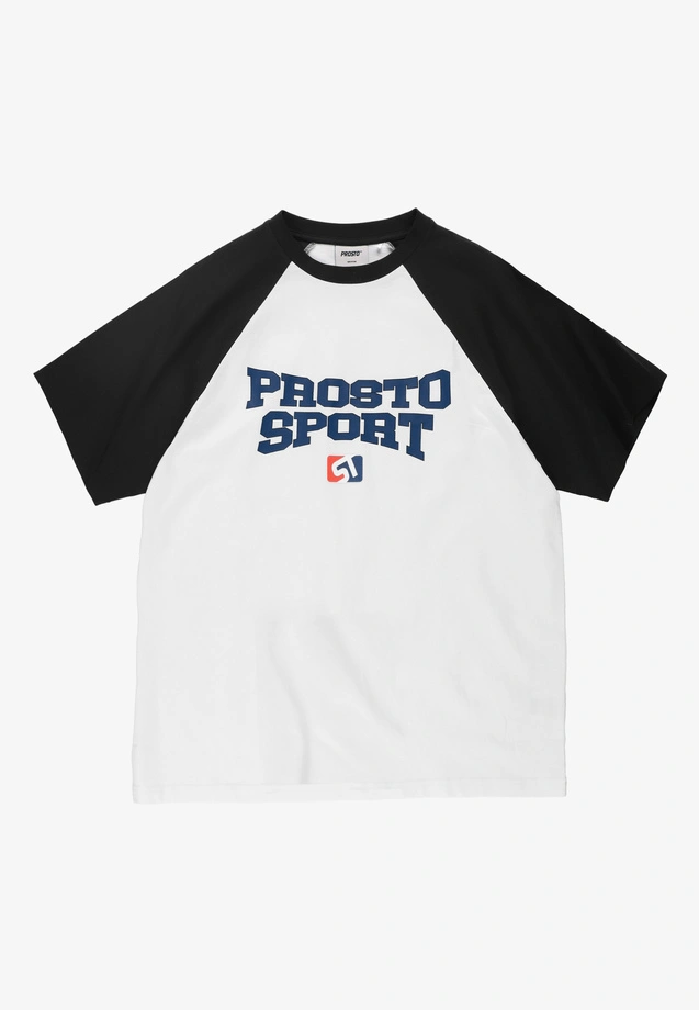 Koszulka męska t-shirt oversize Prosto Harvard biała