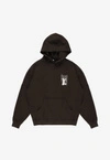 Bluza męska z kapturem oversize Prosto Shadow sprany czarny