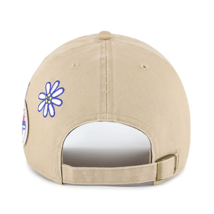 Czapka z daszkiem 47 Brand Los Angeles Dodgers Badges Clean Up beżowa
