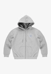 Bluza męska rozpinana z kapturem Prosto Infinity szara