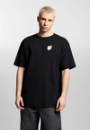 Koszulka męska t-shirt oversize Prosto Splash Shield czarna
