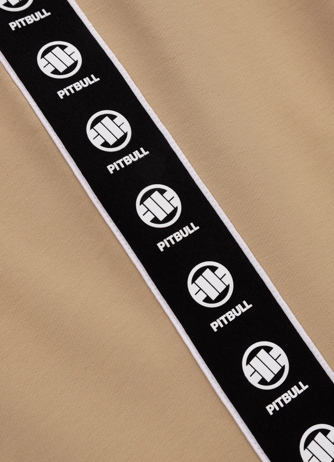 Spodnie męskie dresowe Pitbull Pit Bull Tape Nugget beżowe