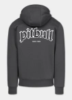 Bluza męska rozpinana z kapturem Pit Bull Ruffin Ring grafitowa