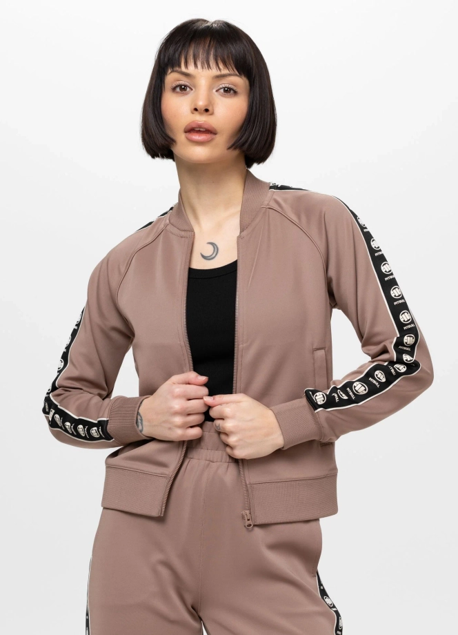 Bluza damska rozpinana Pitbull Verona brązowa