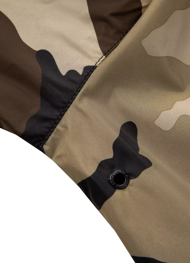 Kurtka męska wiosenna przejściowa Pit Bull Athletic Logo Nylon Jacket wiatrówka piaskowe camo