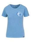 Koszulka damska T-shirt Pit Bull Planet Surf sprany niebieski