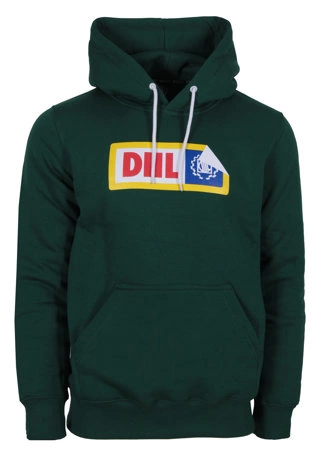 Bluza męska z kapturem Diil Sticker hooded zielona