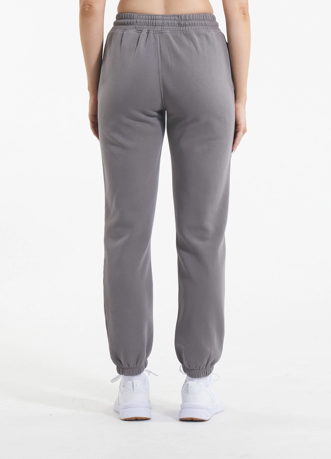 Spodnie dresowe damskie oversize Pitbull Pit Bull Manzanita szare