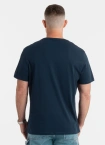 Koszulka męska T-Shirt Pitbull Small Logo granatowa