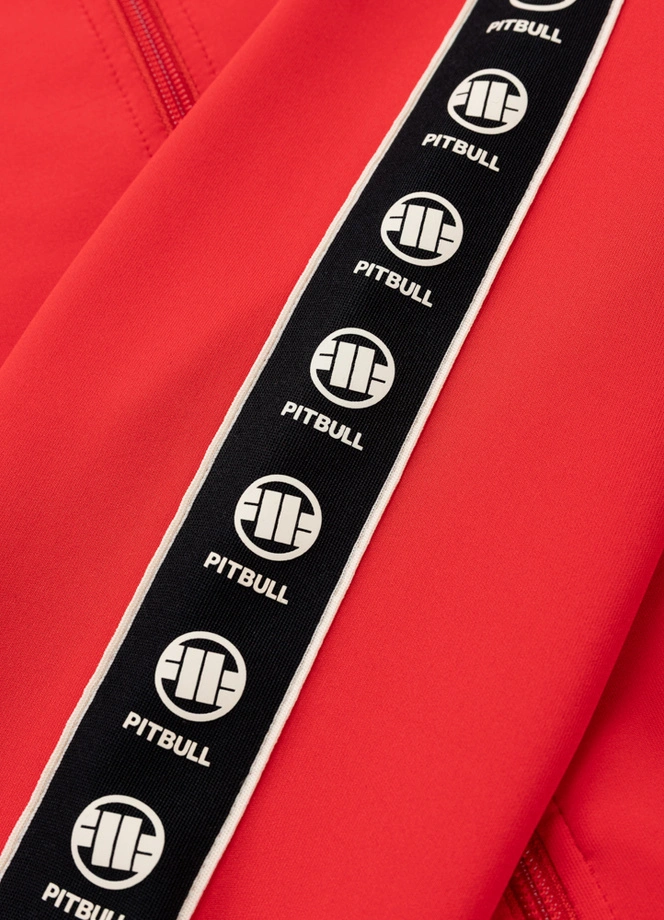 Bluza męska rozpinana Pit Bull Powers 26 fluo czerwona
