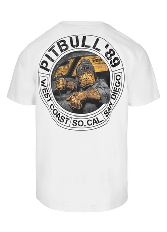 Koszulka męska T-Shirt Pit Bull Pitbull Driving biała