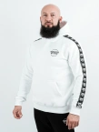Bluza męska z kapturem Środowisko Miejskie Classic Lampas biała