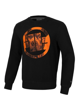 Bluza męska Pitbull Pit Bull Orange Dog 24 crewneck czarna