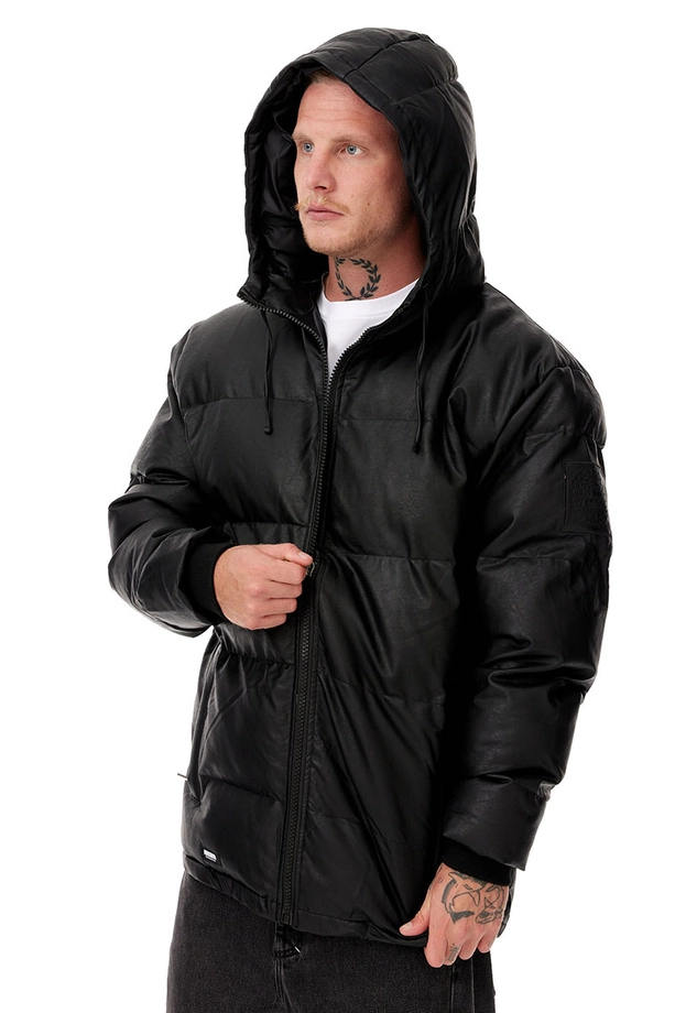 Kurtka zimowa Mass Denim Empire Leather czarna