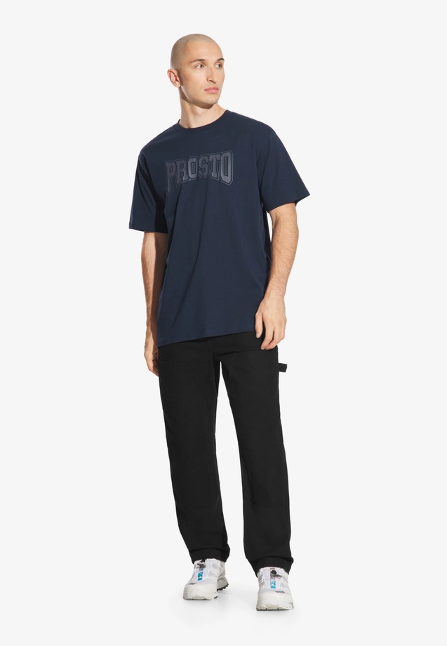 Koszulka męska t-shirt Prosto Collage granatowa