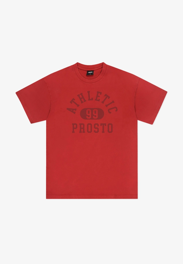 Koszulka męska t-shirt Prosto Athletic czerwona