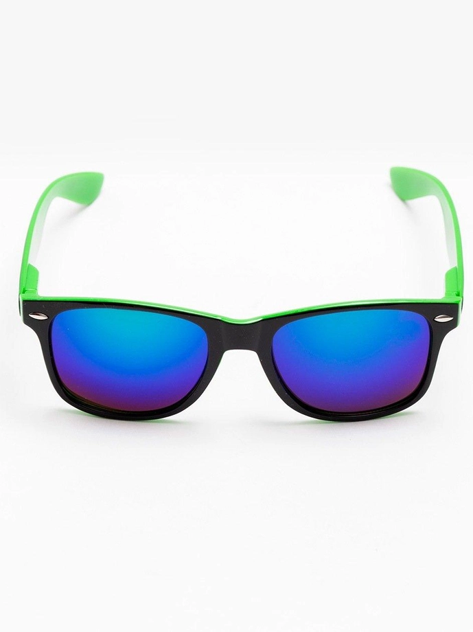 Okulary przeciwsłoneczne Jigga Wear Name Contrast Wayfarer czarno/zielono/fioletowe