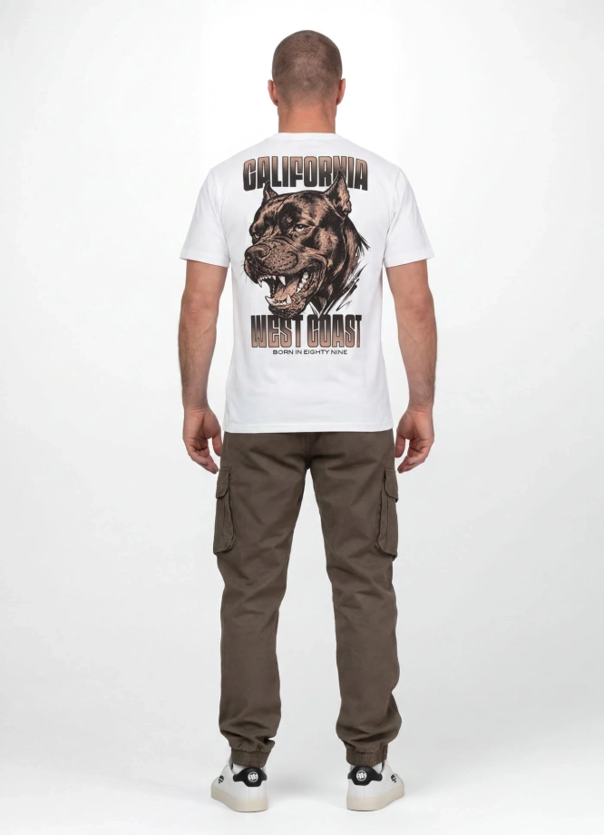 Koszulka męska T-Shirt Pit Bull Best Coast biała