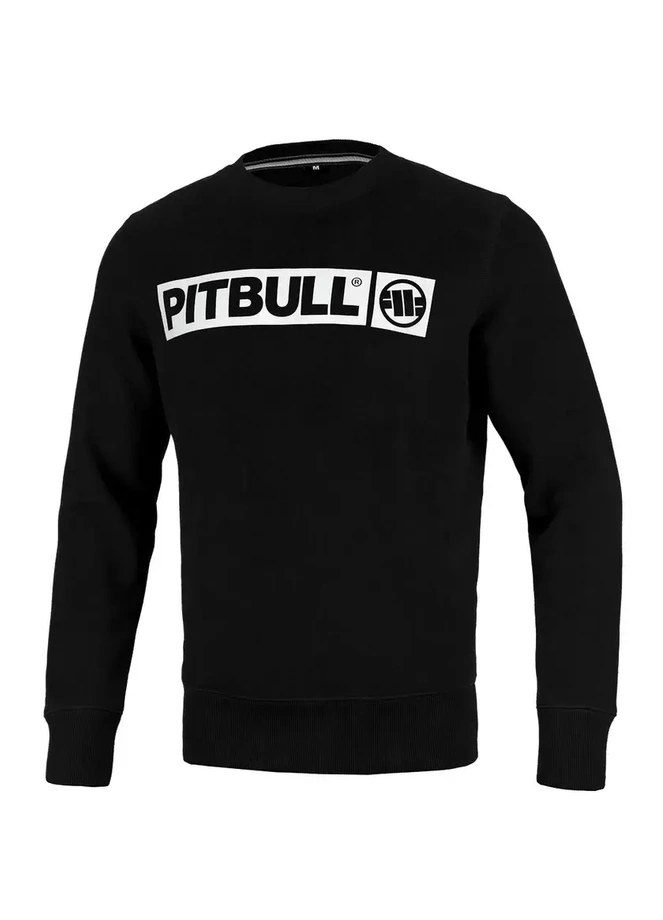 Bluza meska Pitbull Pit Bull Hilltop Terry 23 crewneck czarna