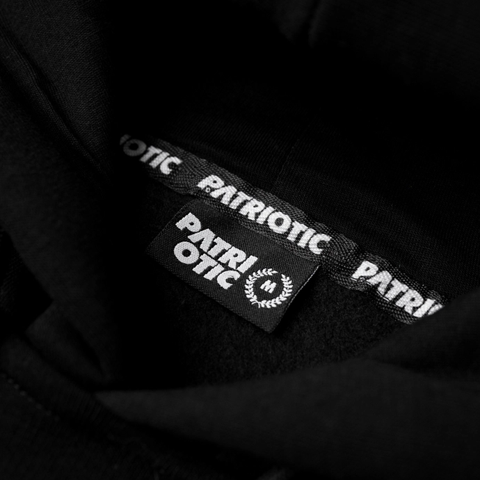 Bluza męska z kapturem Patriotic F-Steel czarna