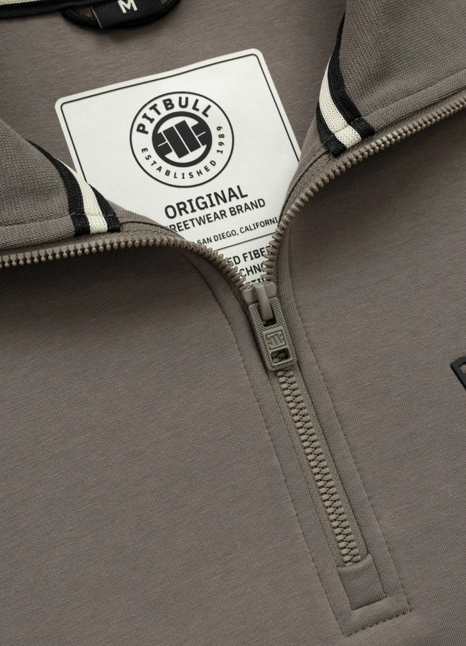 Bluza męska half-zip Pit Bull Sampson 25 taupe