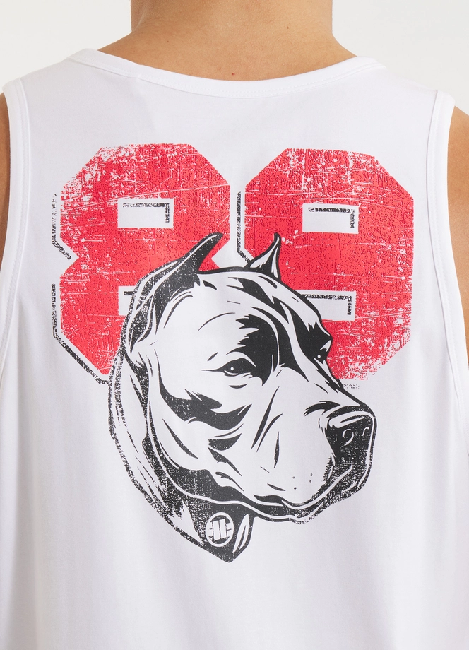 Koszulka męska tank top Pit Bull Pitbull Dog 89 25 biała