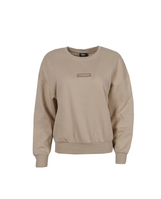 Bluza damska klasyczna Prosto Klasyk Dina crewneck beżowa