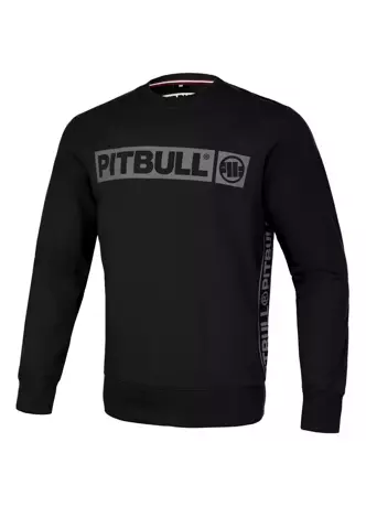 Bluza męska bez kaptura Pitbull Albion Pit Bull crewneck czarna