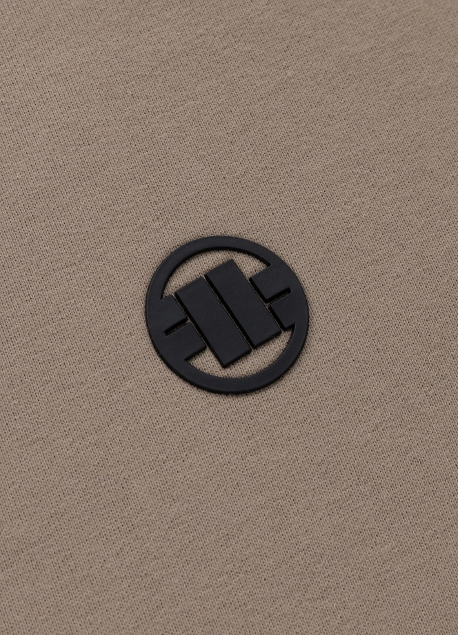 Bluza męska bez kaptura Pit Bull Small Logo 25 beżowa