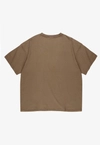 Koszulka męska t-shirt Prosto Damage Target brązowa