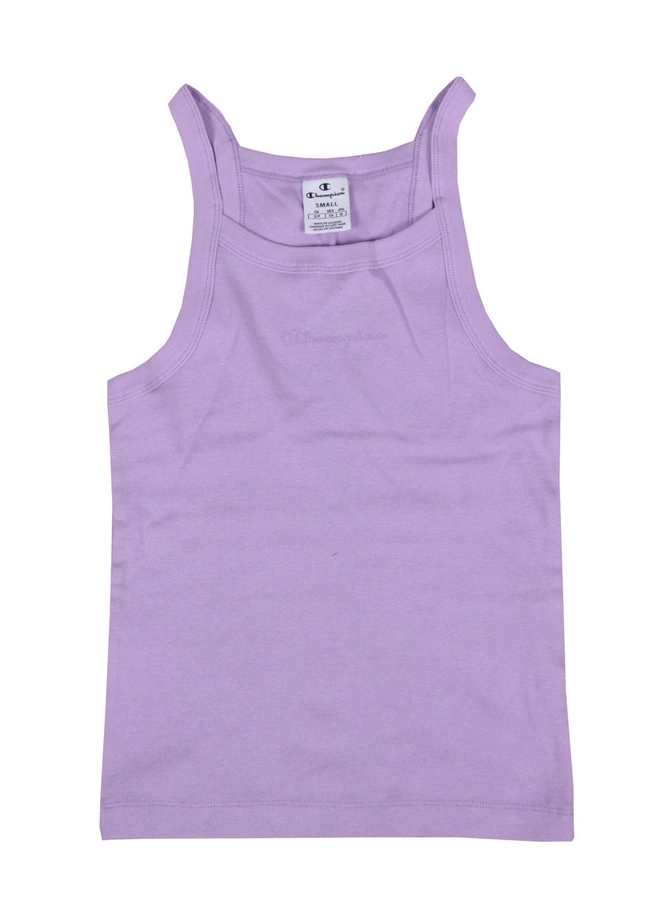 Koszulka tank top damski Champion Small Logo fiolet