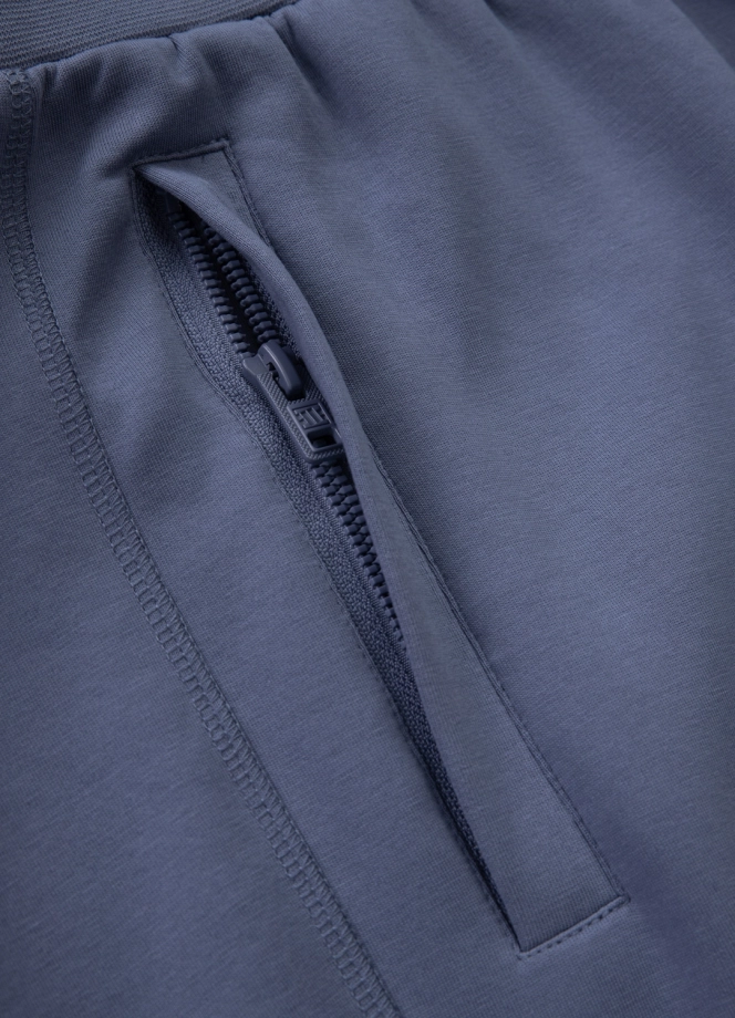 Komplet dresowy męski Pitbull Pit Bull Sampson ZIP niebieski