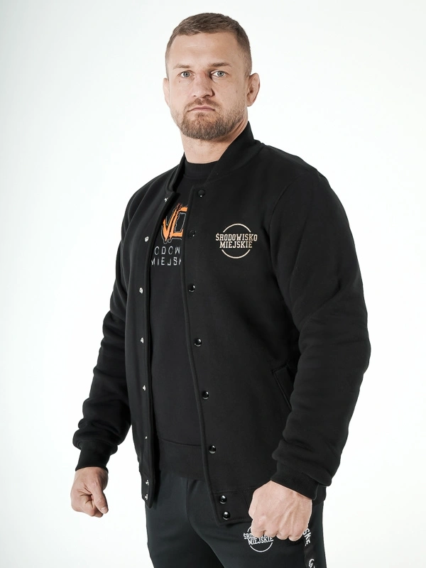 Bluza męska Bejsbolówka Środowisko Miejskie Classic czarna