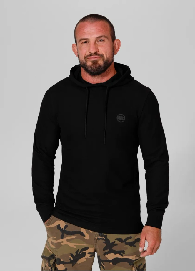 Bluza męska Pitbull Pit Bull Pique Rockey hooded czarna