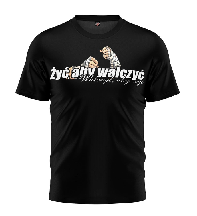 Koszulka męska T-shirt Public Enemy Życ aby Walczyć czarna