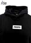 Bluza męska z kapturem oversize Prosto Box czarna
