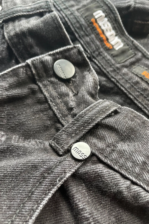 Spodnie męskie Jeans Extra Baggy Mass Denim Monogram czarne