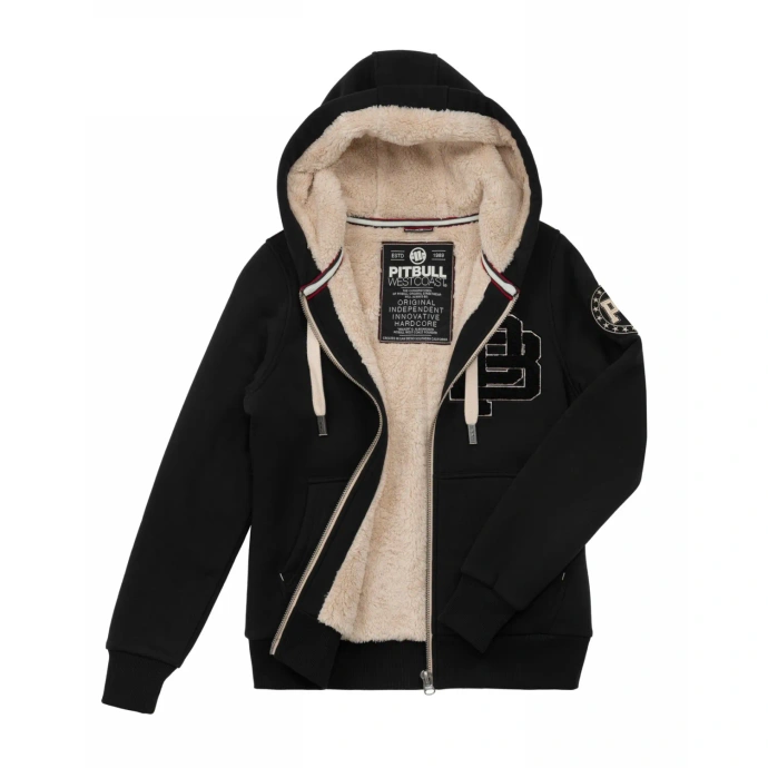 Bluza damska z kapturem ZIP Pit Bull Ruffina czarna