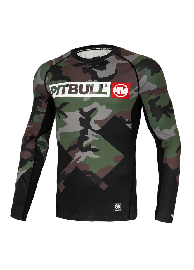 Koszulka rashguard Pit Bull Pitbull Cross Camo Longsleeve Woodland camo