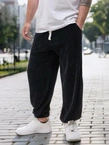 Spodnie męskie sztruksowe Jogger Jigga Wear Cord czarne