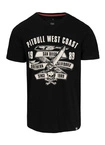 Koszulka męska T-Shirt Pit Bull Pitbull Oldschool Razor Slim Fit czarna