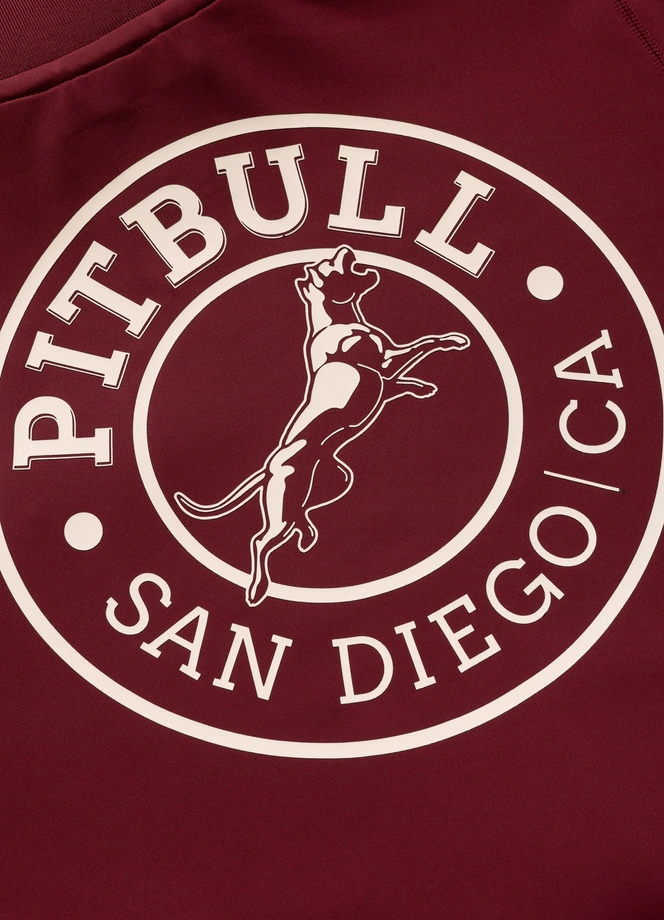 Bluza męska rozpinana Pit Bull San Diego CA burgundowa
