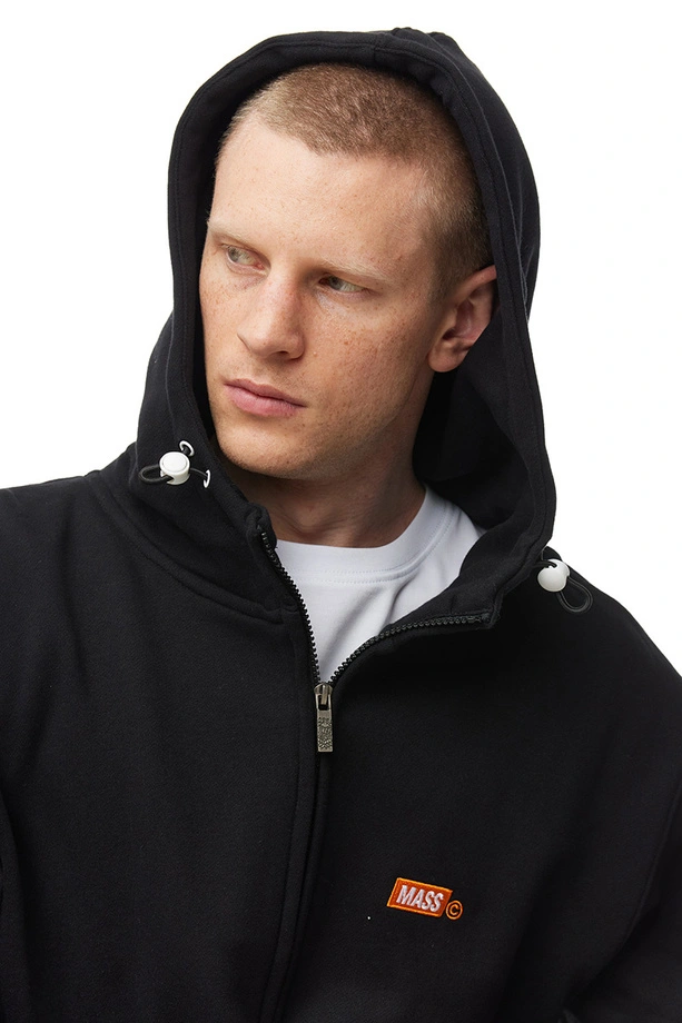 Bluza męska z kapturem ZIP Mass Dnm Mini Box czarna