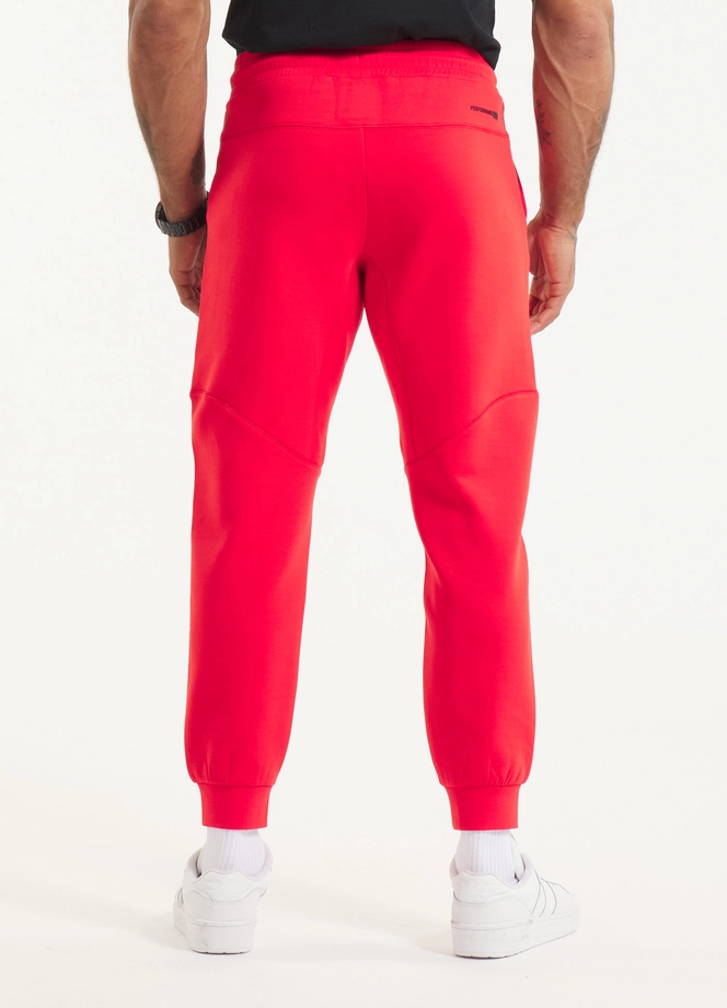 Spodnie męskie dresowe Pitbull Pit Bull Dogwood Pocket czerwone