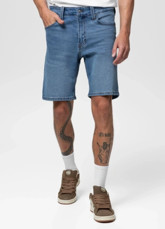 Spodenki szorty jeans męskie Pitbull Classic Wash Hornblend niebieskie