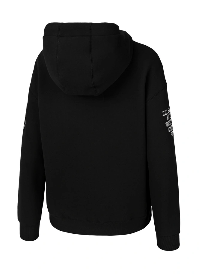 Bluza damska z kapturem oversize Pitbull Pit Bull Tyrian hooded czarna