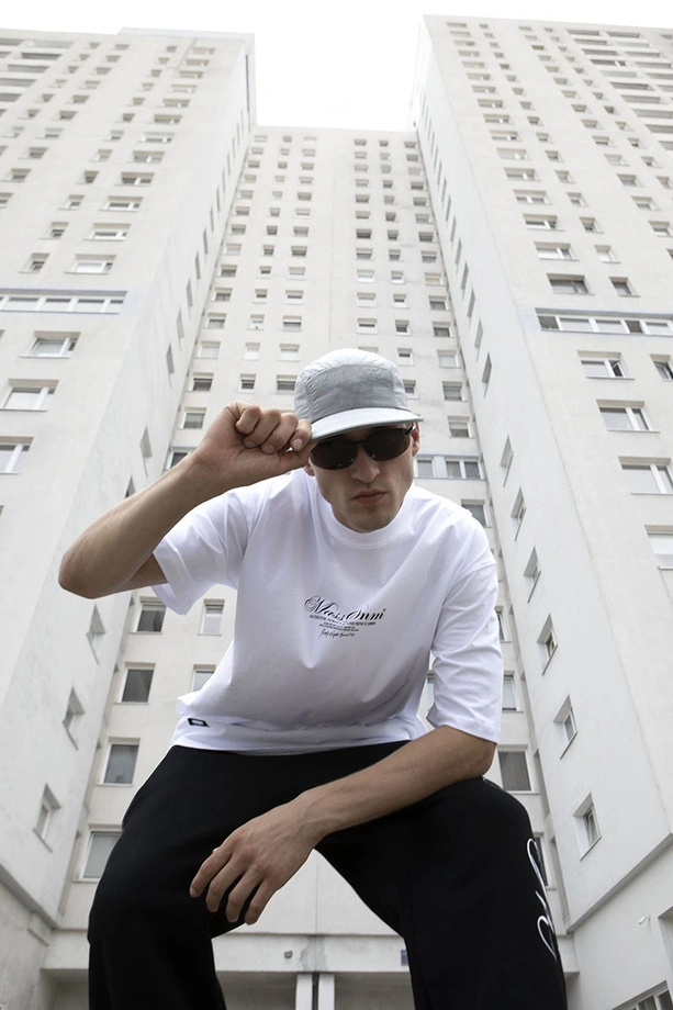 Koszulka męska t-shirt Mass Dnm Authentic biała