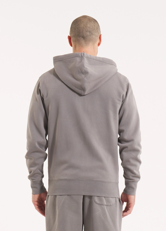 Bluza męska z kapturem Pitbull Pit Bull Lancaster 2 ZIP Washed szara