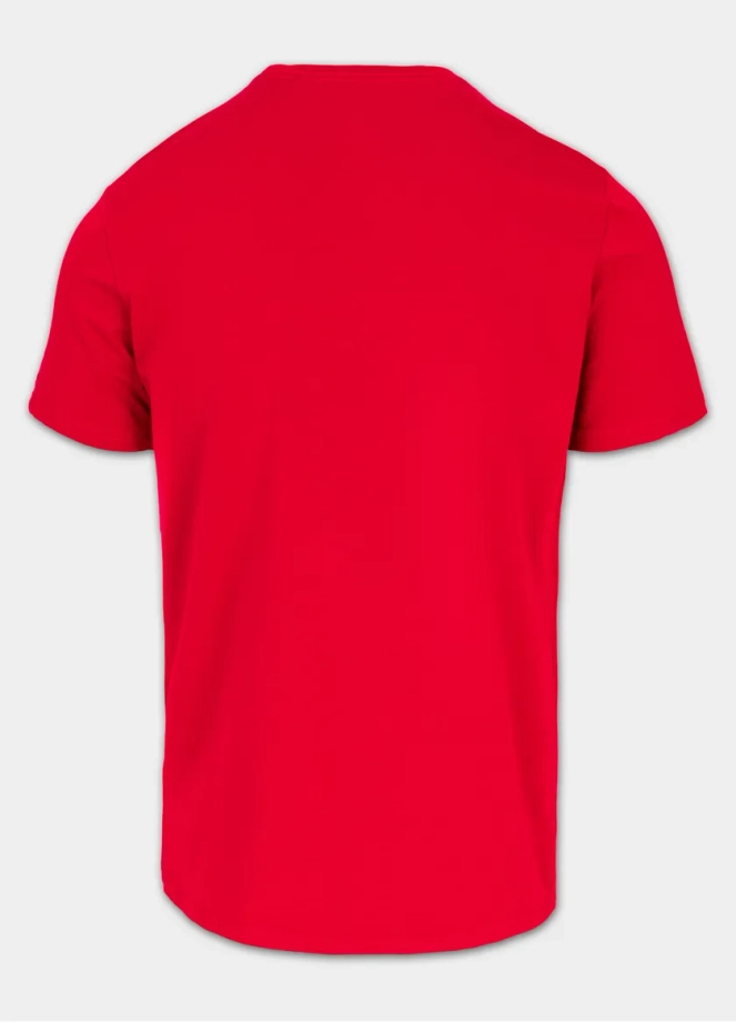 Koszulka męska T-Shirt Pit Bull Pitbull Scott czerwona